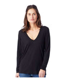 Alternative - Women's Long Sleeve Slinky Jersey V-Neck Tee - 3894