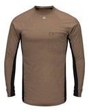 Bulwark - Long Sleeve FR Two-Tone Base Layer with Concealed Chest Pocket - EXCEL FR - MPS8