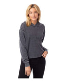Alternative - Women's Burnout French Terry Crop Pullover Hoodie - 8642