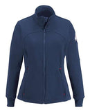 Bulwark - Women's Zip Front Fleece Jacket-Cotton/Spandex Blend - SEZ3