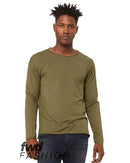 BELLA + CANVAS - FWD Fashion Unisex Triblend Raw Neck Long Sleeve Tee - 3416