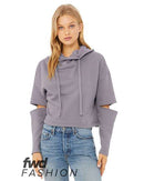 BELLA + CANVAS - FWD Fashion Women's Cut Out Fleece Hoodie - 7504
