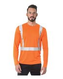Bayside - USA-Made Hi-Visibility Long Sleeve Performance T-Shirt - Solid Tape - 3742