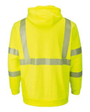 Bulwark - Hi-Visibility Pullover Hooded Fleece Sweatshirt - Long Sizes - SMH4L