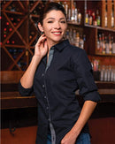 Burnside - Women's Peached Poplin Long Sleeve Shirt - 5290