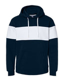 J. America - Varsity Fleece Colorblocked Hooded Sweatshirt - 8644