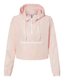 Independent Trading Co. - Women's Lightweight Quarter-Zip Pullover Crop Windbreaker - EXP64CRP