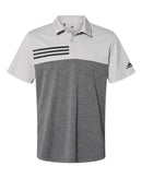Adidas - Heathered Colorblock 3-Stripes Sport Shirt - A508