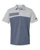 Adidas - Heathered Colorblock 3-Stripes Sport Shirt - A508