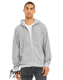 BELLA + CANVAS - FWD Fashion Unisex Sueded Fleece Full-Zip Hoodie - 3339