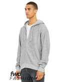 BELLA + CANVAS - FWD Fashion Unisex Sueded Fleece Full-Zip Hoodie - 3339