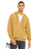 BELLA + CANVAS - FWD Fashion Unisex Sueded Fleece Full-Zip Hoodie - 3339