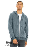 BELLA + CANVAS - FWD Fashion Unisex Sueded Fleece Full-Zip Hoodie - 3339