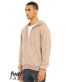 BELLA + CANVAS - FWD Fashion Unisex Sueded Fleece Full-Zip Hoodie - 3339