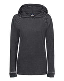 MV Sport - Women's Lace Shoulder Hooded Pullover T-Shirt - W19467