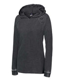 MV Sport - Women's Lace Shoulder Hooded Pullover T-Shirt - W19467