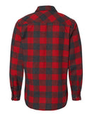 Burnside - Snap Front Long Sleeve Plaid Flannel Shirt - 8219