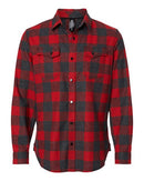Burnside - Snap Front Long Sleeve Plaid Flannel Shirt - 8219