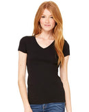 BELLA + CANVAS - Women's Baby Rib Short Sleeve V-Neck Tee - 1005