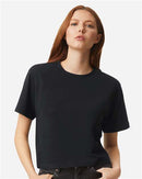 EG PRO Women T Shirts 3-Pack Fine Jersey Boxy Cropped Tee Short Sleeve Plain