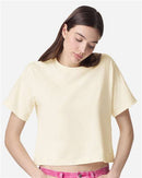 EG PRO Women T Shirts 3-Pack Fine Jersey Boxy Cropped Tee Short Sleeve Plain