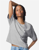 EG PRO Women T Shirt  Fine Jersey Boxy Cropped Fit Tee Short Sleeve Plain 6-Pack
