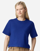 EG PRO Women T Shirt  Fine Jersey Boxy Cropped Fit Tee Short Sleeve Plain 6-Pack