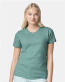 Pack of 4 Gildan Womens Short Sleeve Heavy Cotton Stylish Pocket T-Shirt Regular