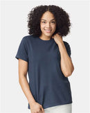 Pack of 4 Gildan Womens Short Sleeve Heavy Cotton Stylish Pocket T-Shirt Regular