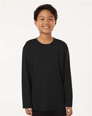 ER PRO Youth Boy T Shirts Long Sleeve Cotton Pro-Lock Performance - 3 Pack