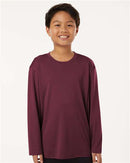 ER PRO Youth Boy T Shirts Long Sleeve Cotton Pro-Lock Performance - 3 Pack