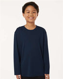 ER PRO Youth Boy T Shirts Long Sleeve Cotton Pro-Lock Performance - 3 Pack