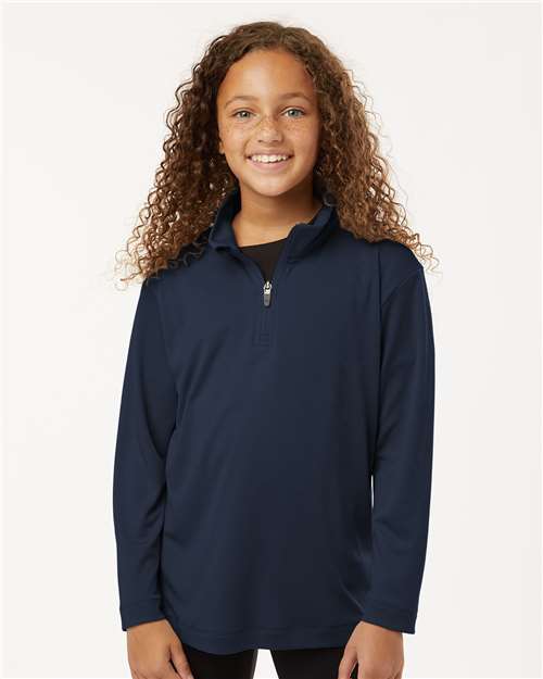 EG PRO Girls Pullover Sweater Quater-Zip Youth Pro Lock Performance