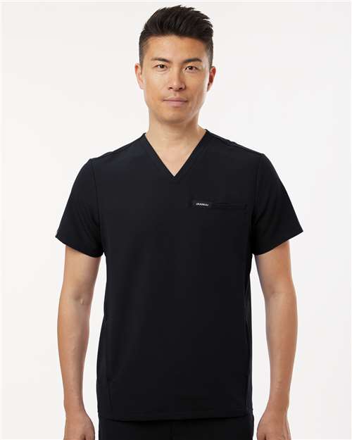 EG PRO Men's Scrub V-Neck Top Shirts Tees