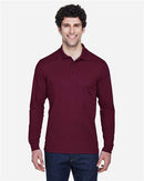 EG PRO Mens Polo Shirts Pique Long Sleeve Pinnacle Performance - 3 Pack