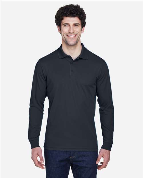 EG PRO Men Polo Pique Shirt Long Sleeve Pinnacle Performance - 2 Pack