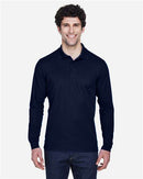 EG PRO Men Polo Pique Shirt Long Sleeve Pinnacle Performance - 2 Pack