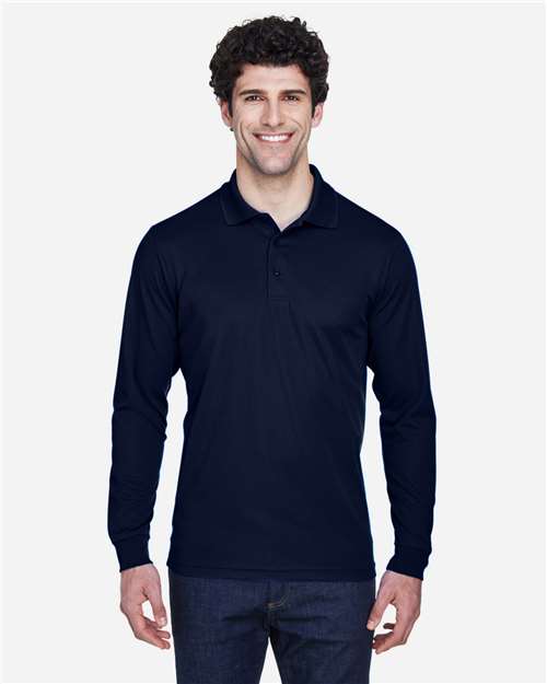 EG PRO Men Polo Pique Shirt Long Sleeve Pinnacle Performance - 2 Pack