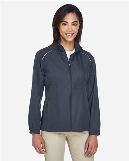 EG PRO Women's Jacket Lightweight Unlined Water Resistant Techno Lite Active Shell for Running & Travel - 2 Pack
