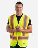 Berne Apparel Men's Work Vest Hi-Vis Class 2 Multi-Color