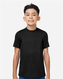 ER PRO Youth Boy T Shirts Short Sleeve Plain Cotton Undershirts 4-Pack