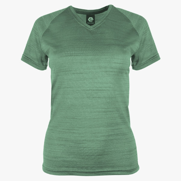 EG Pro Women's V-Neck Tee Defender Heather