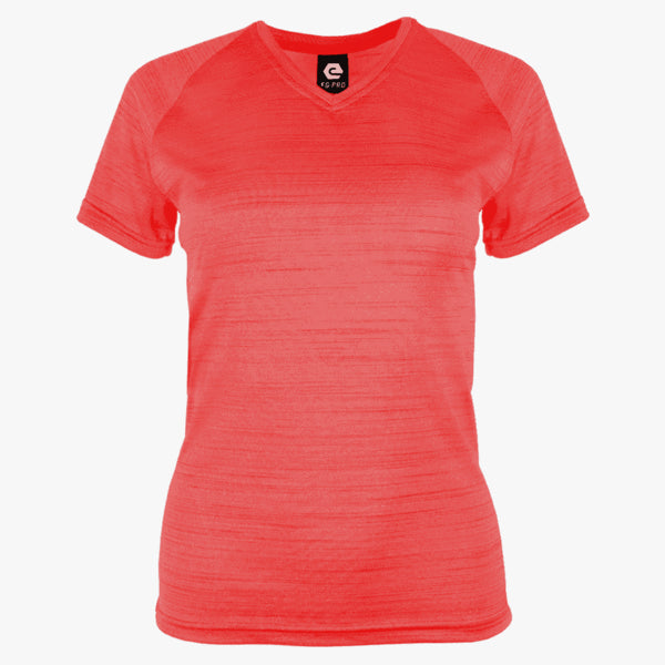 EG Pro Women's V-Neck Tee Defender Heather