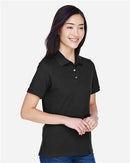Harriton Women's Polo Shirt Short Sleeve Moisture Wicking 2-Pack