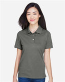 Harriton Women's Polo Shirt Short Sleeve Moisture Wicking 2-Pack