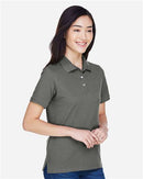 Harriton Women's Polo Shirt Short Sleeve Moisture Wicking 2-Pack