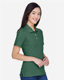 Harriton Women's Polo Shirt Short Sleeve Moisture Wicking 2-Pack