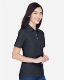 Harriton Women's Polo Shirt Short Sleeve Moisture Wicking 2-Pack