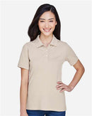 Harriton Women's Polo Shirt Short Sleeve Moisture Wicking 2-Pack