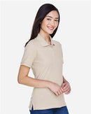 Harriton Women's Polo Shirt Short Sleeve Moisture Wicking 2-Pack